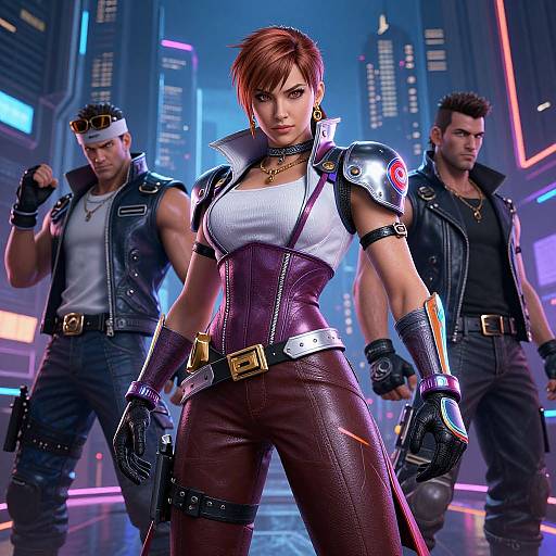 Cyberpunk Manon Street Fighter 6 Pose