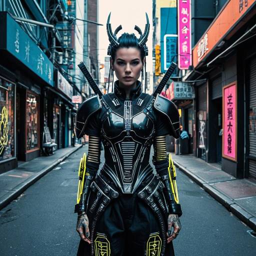 Cybernetic Non-Binary Street Samurai