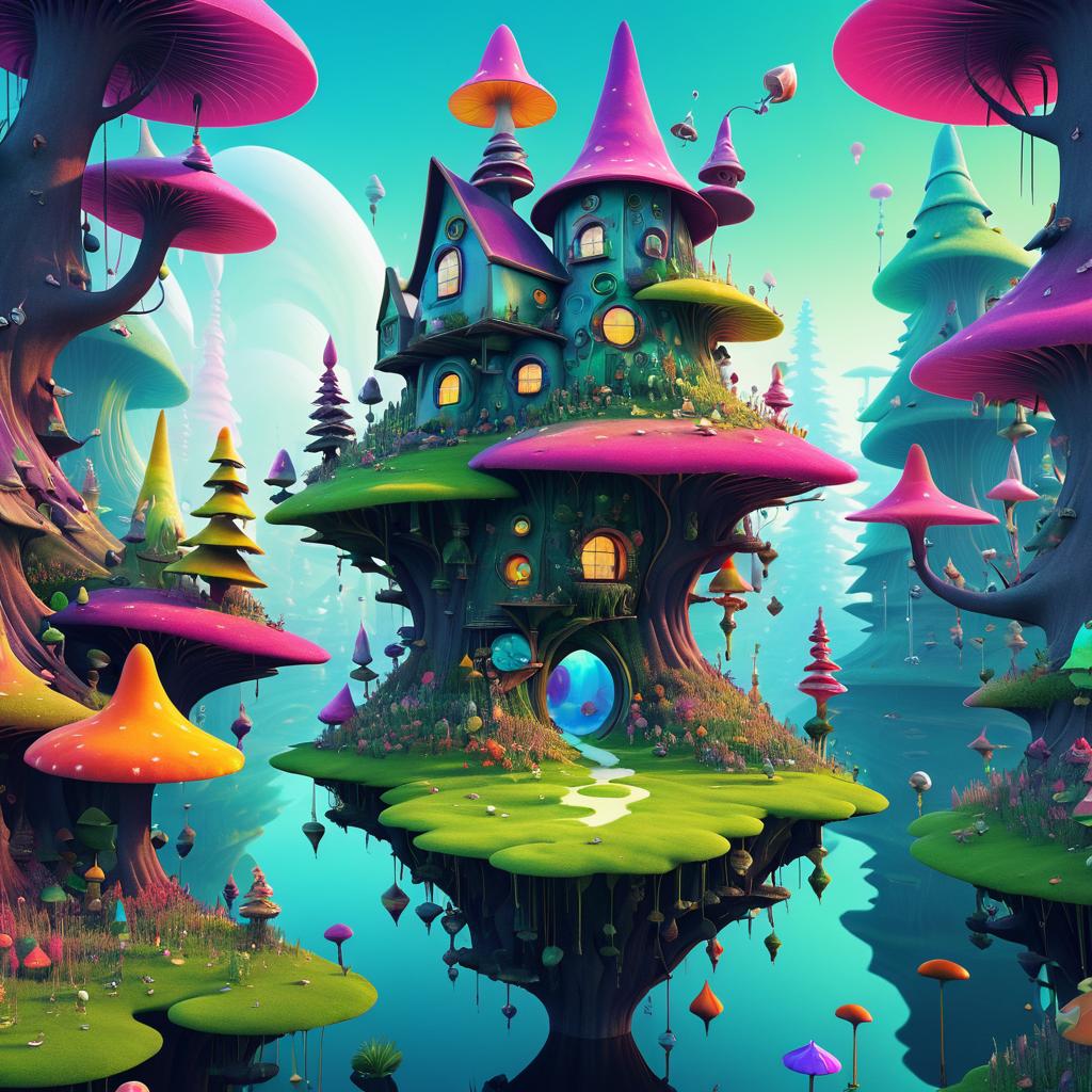 Dreamlike Gnome Art with Colorful Narratives