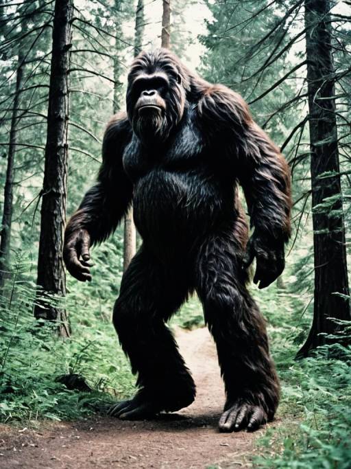 Bigfoot in Forest