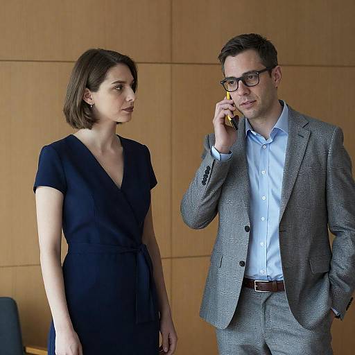 Casual Indoor Conversation Between Two People