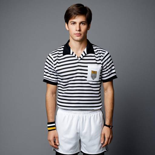 Realistic Solo Referee in Sportswear