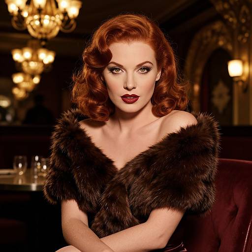 1930s Glamorous Diva in Jazz Lounge