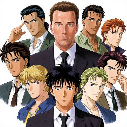 Anime Portrait of Arnold Schwarzenegger