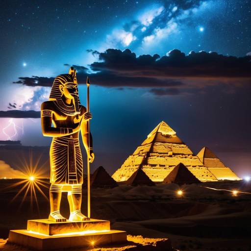 Anu: Mesopotamian Sky Father Under Starlight