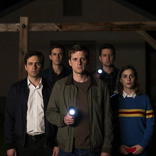 Mysterious Gathering at Night