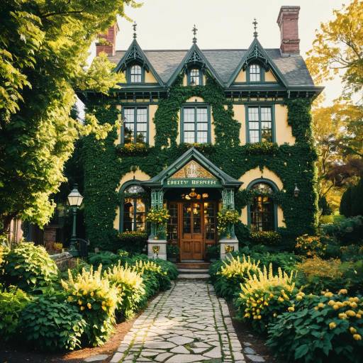 Victorian Brewery with Lush Garden