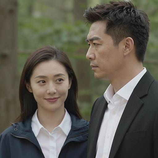 Couple Portrait in Forest Setting