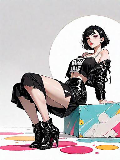 Fashionable Woman in Urban Outfit