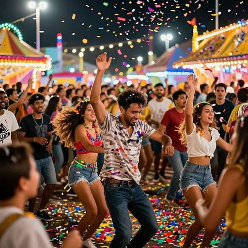 Vibrant Carnival Celebration Scene