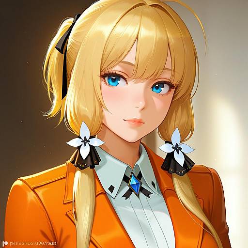 Illustration of Allen avadonia, vocaloid in the style of Nextoad