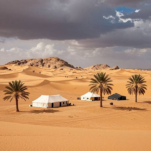 Panoramic Bedouin Desert Camp