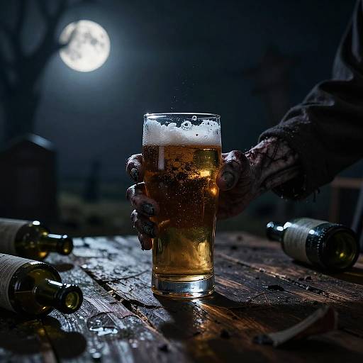 Zombie Hand Holding Corpse Pint