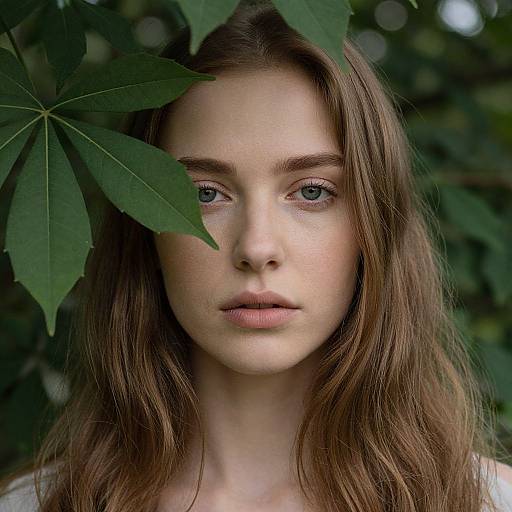 Tranquil Woman Amid Nature