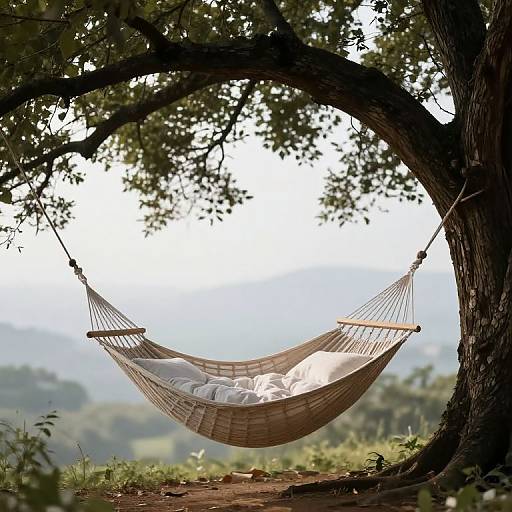 Serene Hammock Beneath Timeless Tree