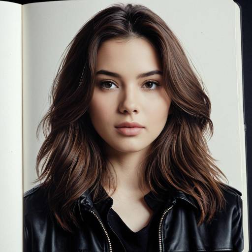Realistic Portrait of Mina MHA with Sketchbook