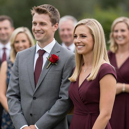 Joyful Outdoor Wedding Celebration Scene