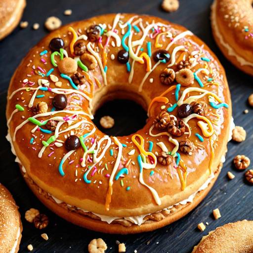 Gleeful Pastry Close-Up with Sprinkles