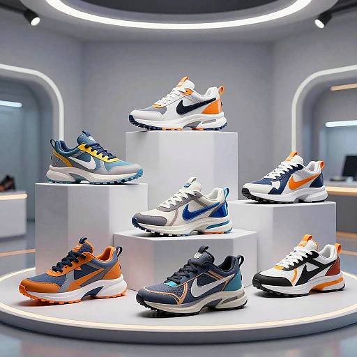 Futuristic Geometric Sneakers Concept