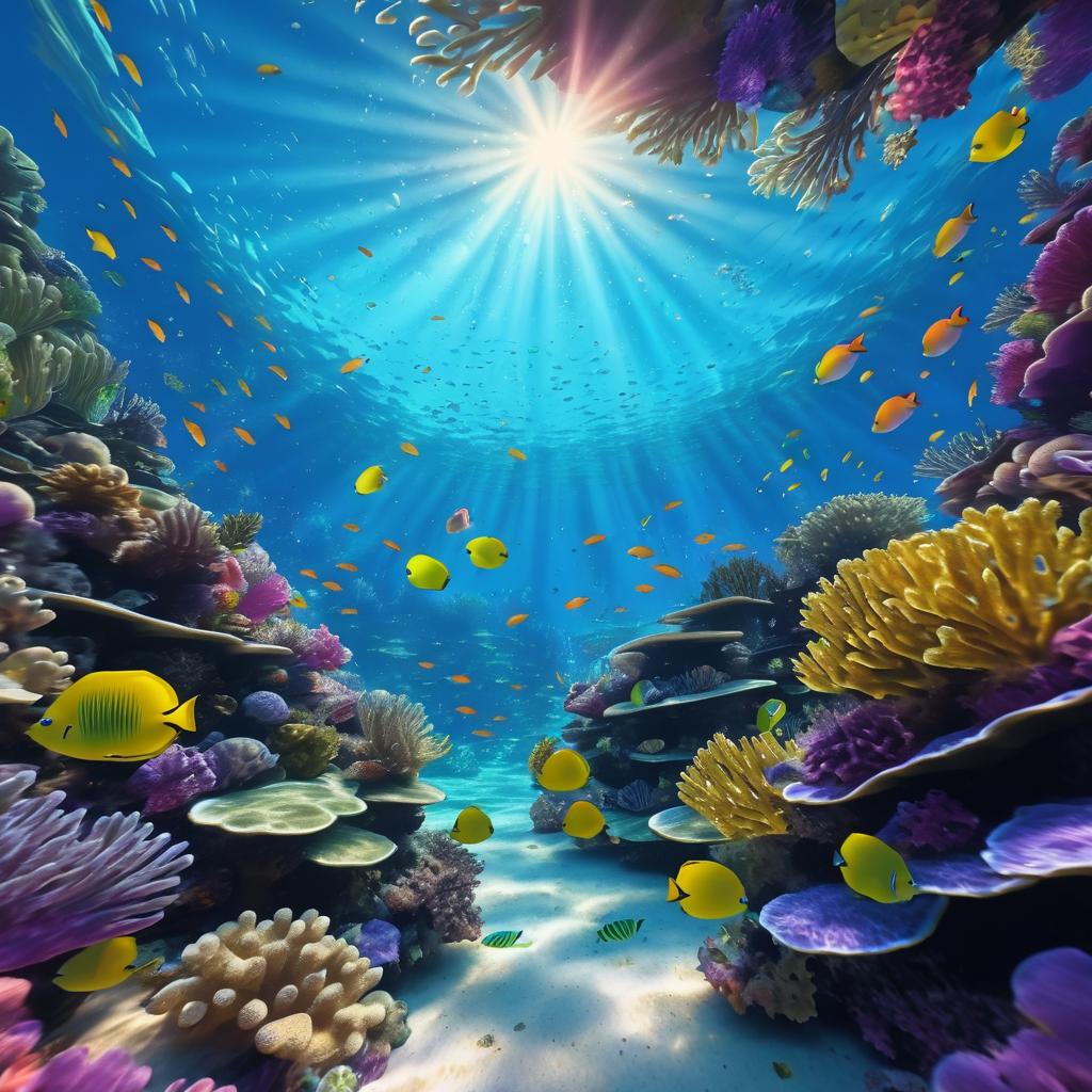 Vibrant Coral Reef Underwater Scene