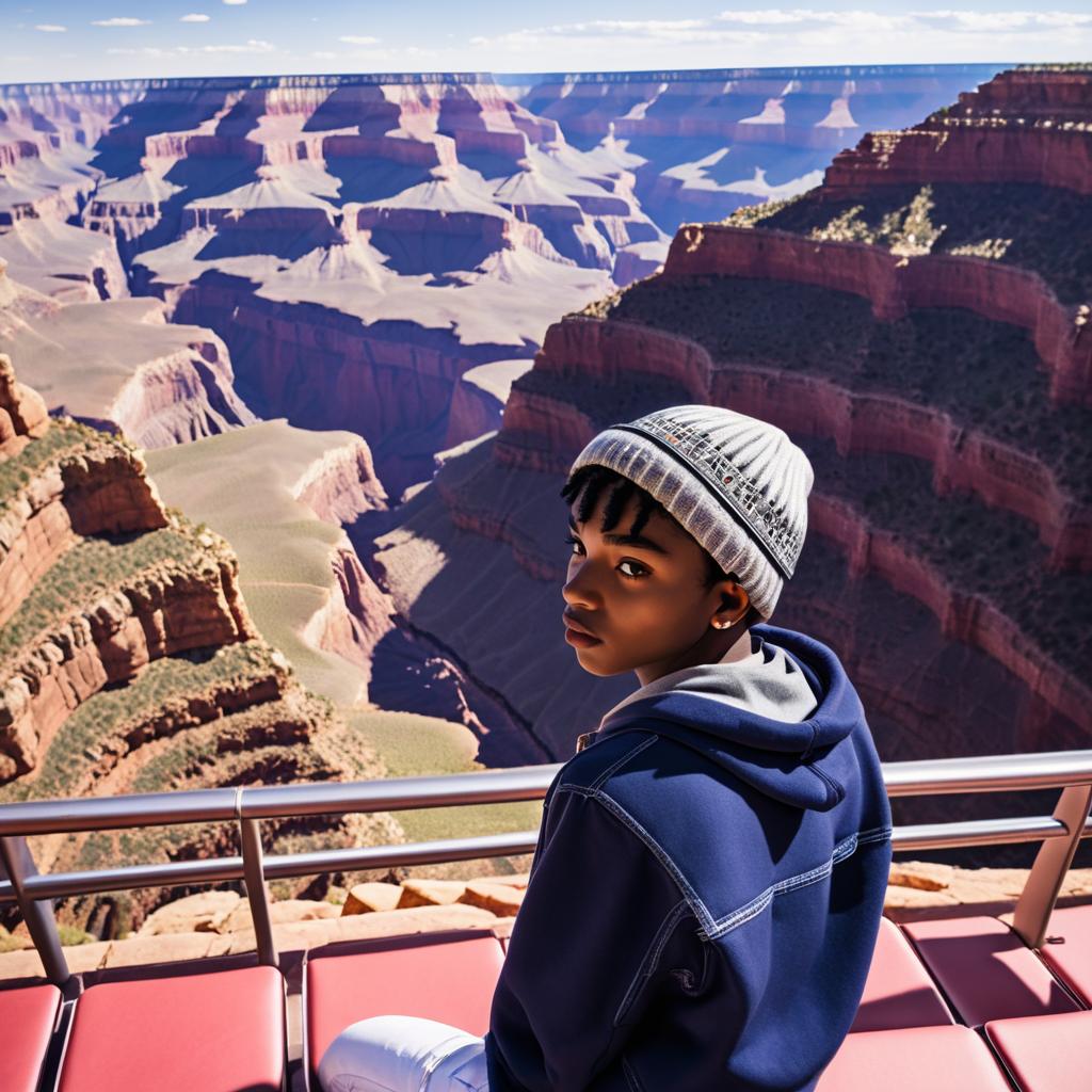 Teen Boy at Grand Canyon in Angelcore