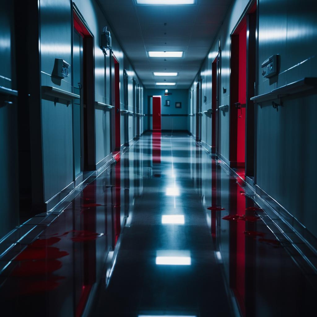 Haunting Hospital Ward at Night