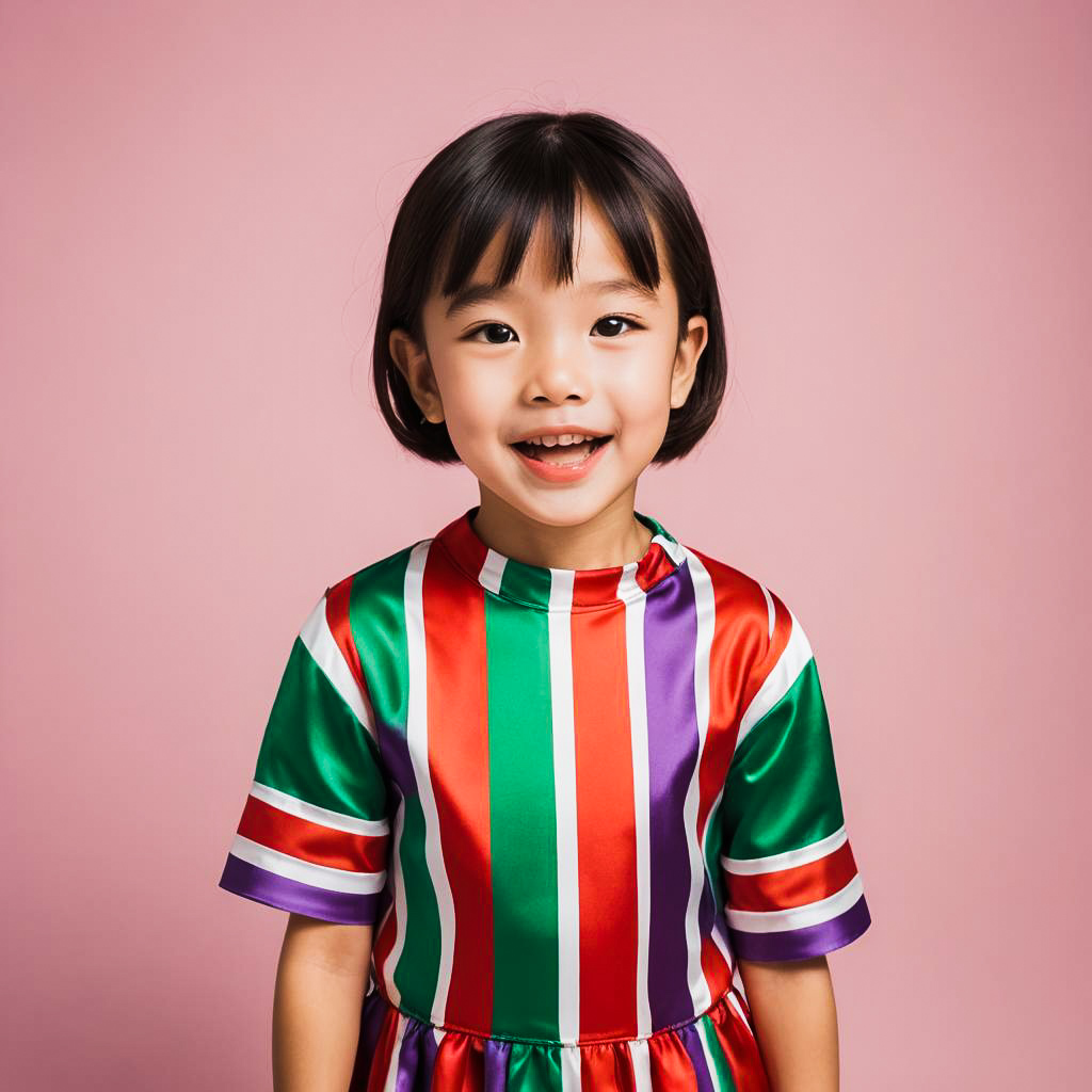 Excited Girl in Christmas Photo Shoot