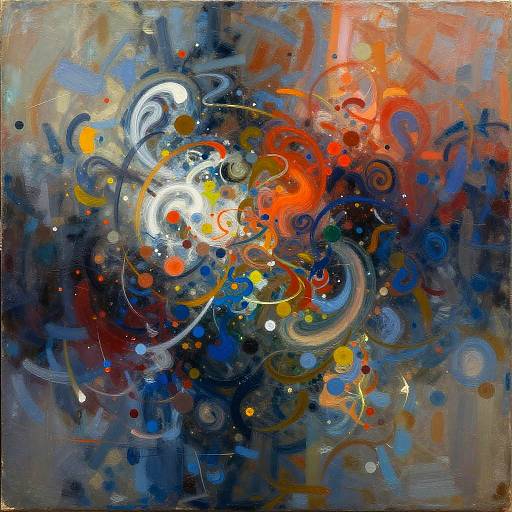 Abstract Emotions in Vibrant Swirls