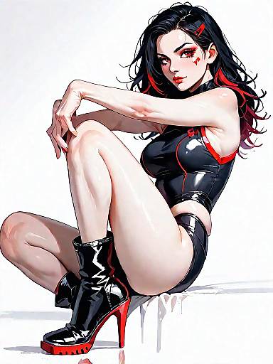 Sporty Chic Asymmetrical One Piece Studio Shot