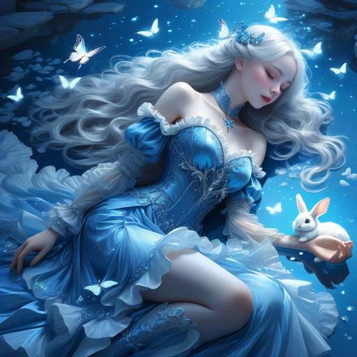 Mystical Serenity: Fantasy Artwork of a Woman
