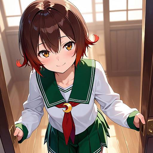 Illustration of Mutsuki kai ni (kancolle), kantai collection in the style of Kinta (distortion)