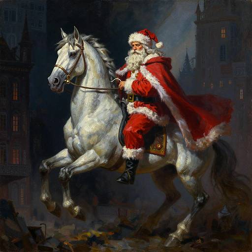 Centaur Santa in Dark City