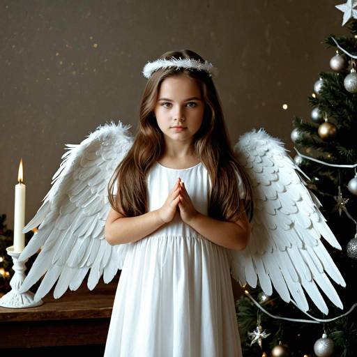 Christmas Nativity Angel with Candle