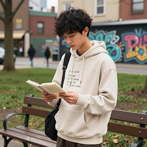 Urban Street Poet in Hoodie