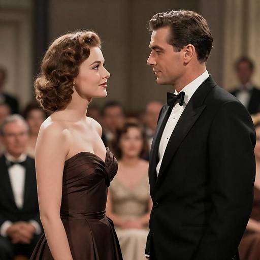 Classic 1950s Movie Scene Photography