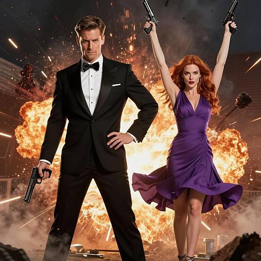 Action-Packed Movie Poster Design