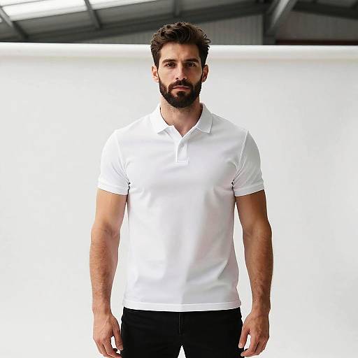 Portrait of Bearded Man Indoors