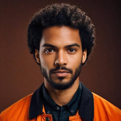Serious young man portrait