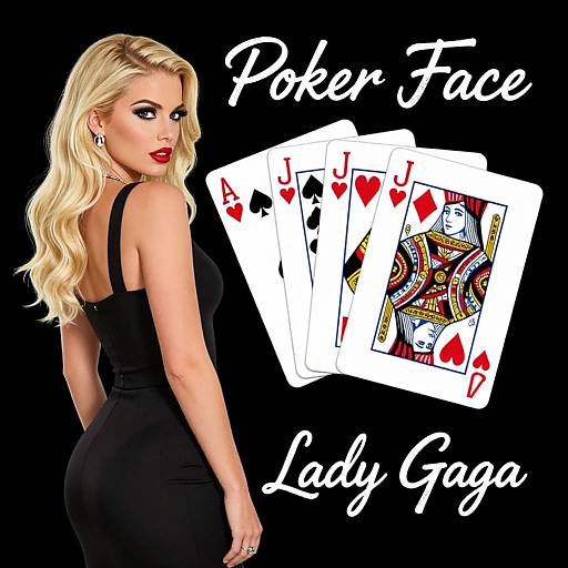 Blonde Woman with Poker Cards