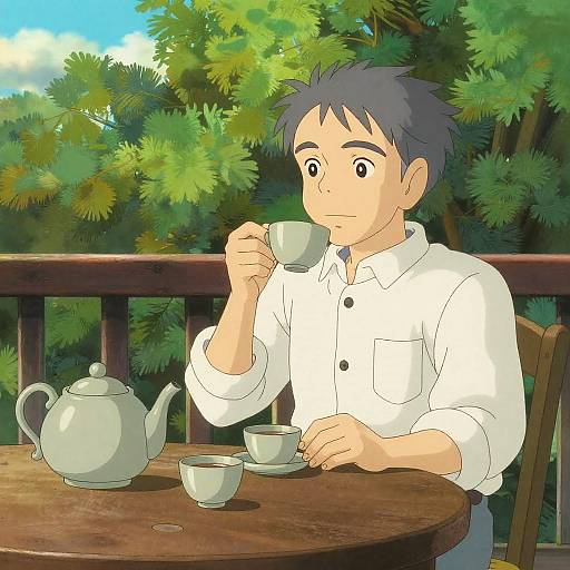 Studio Ghibli Style Afternoon Tea