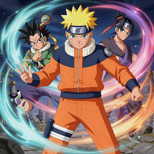 Naruto and Goku Fusion Warrior