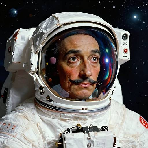 Surreal Futuristic Astronaut Dreamscape