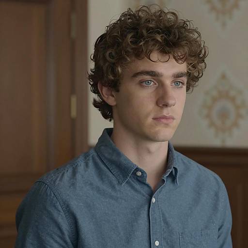 Portrait of a Young Man in Blue