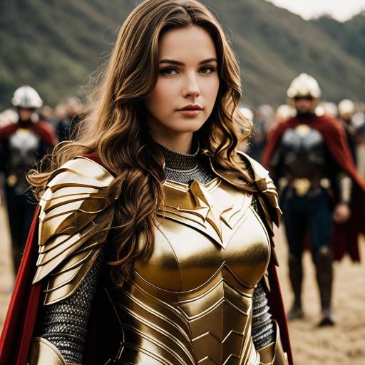 Realistic Gold Batwing Dress with Armor