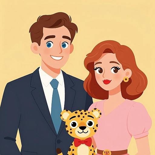 Bright Portrait of a Stylish Duo