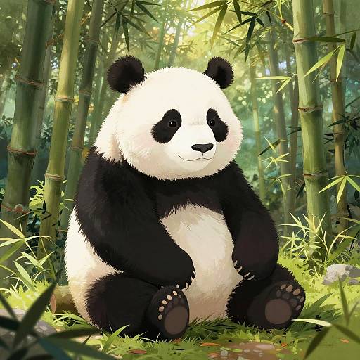 Mystical Bamboo Panda Spirit
