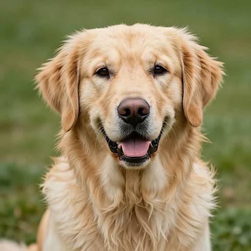Golden Retriever Close-Up Portrait