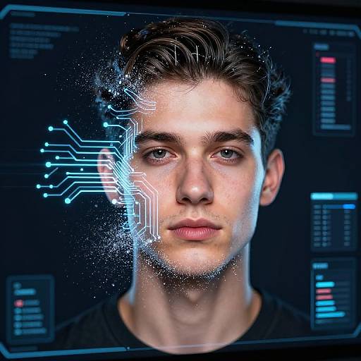 AI Face Upscaler with Futuristic UI