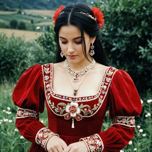 Italian Folk Fashion: A Solo Outdoor Portrait