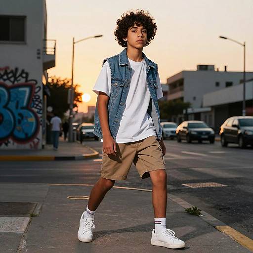 Confident Middle Eastern Teen Streetwear